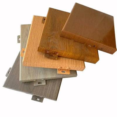 kopen Aluminium gordijnwandpanelen 1.0 mm-6.0 mm Aluminium houten plaat voor gevelversiering online manufacture