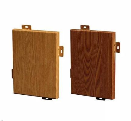 kopen Emulatieve houtkleur aangepast aluminiumpaneel voor interieur / exterieur wanddecoratie online manufacture