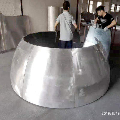 kopen PVDF-gecoate hyperbolische aluminium bekledingsplaten voor gebouwdecoratie online manufacture