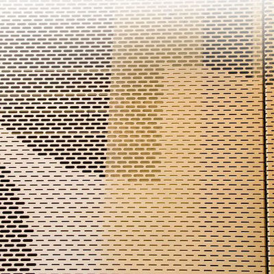 1.5 mm - 3 mm geperforeerd aluminium decoratief wandpaneel chemische weerstand