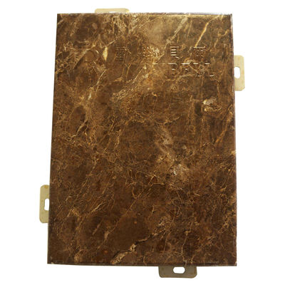 Marmerachtig kleur aangepast metalen aluminium wandpaneel voor interieurwandbekleding en -decoratie