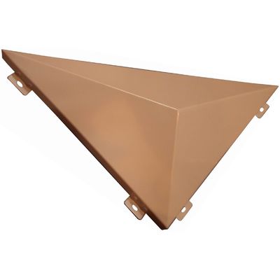 Driehoekige 3D-oppervlakte aluminiumplaten op maat voor gebouwdecoratie