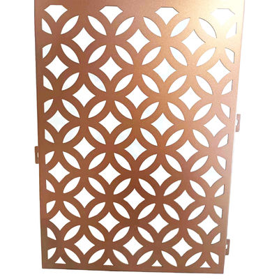 Anti-UV en verkleuring-bestendige geperforeerde aluminium wandbekleding voor schermgordijnwanddecoratie