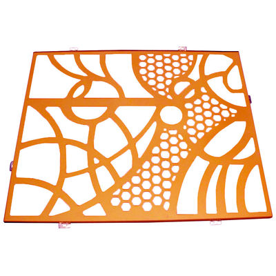 Duurzaam koperkleurig geperforeerd aluminiumpaneel voor gordijnwandbekleding en -decoratie