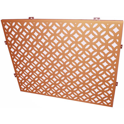 Hoogwerend geperforeerd aluminiumpaneel voor gordijnwandbekleding en -decoratie