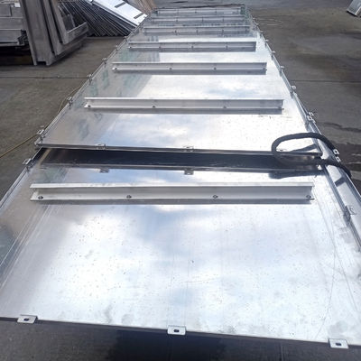 Grote aluminiumplaat met metaalkleurige afwerking voor buitenwandbekleding en -versiering